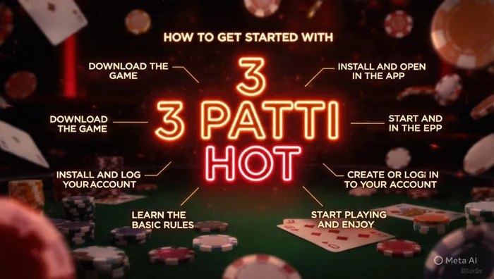 start method of 3 patti hot